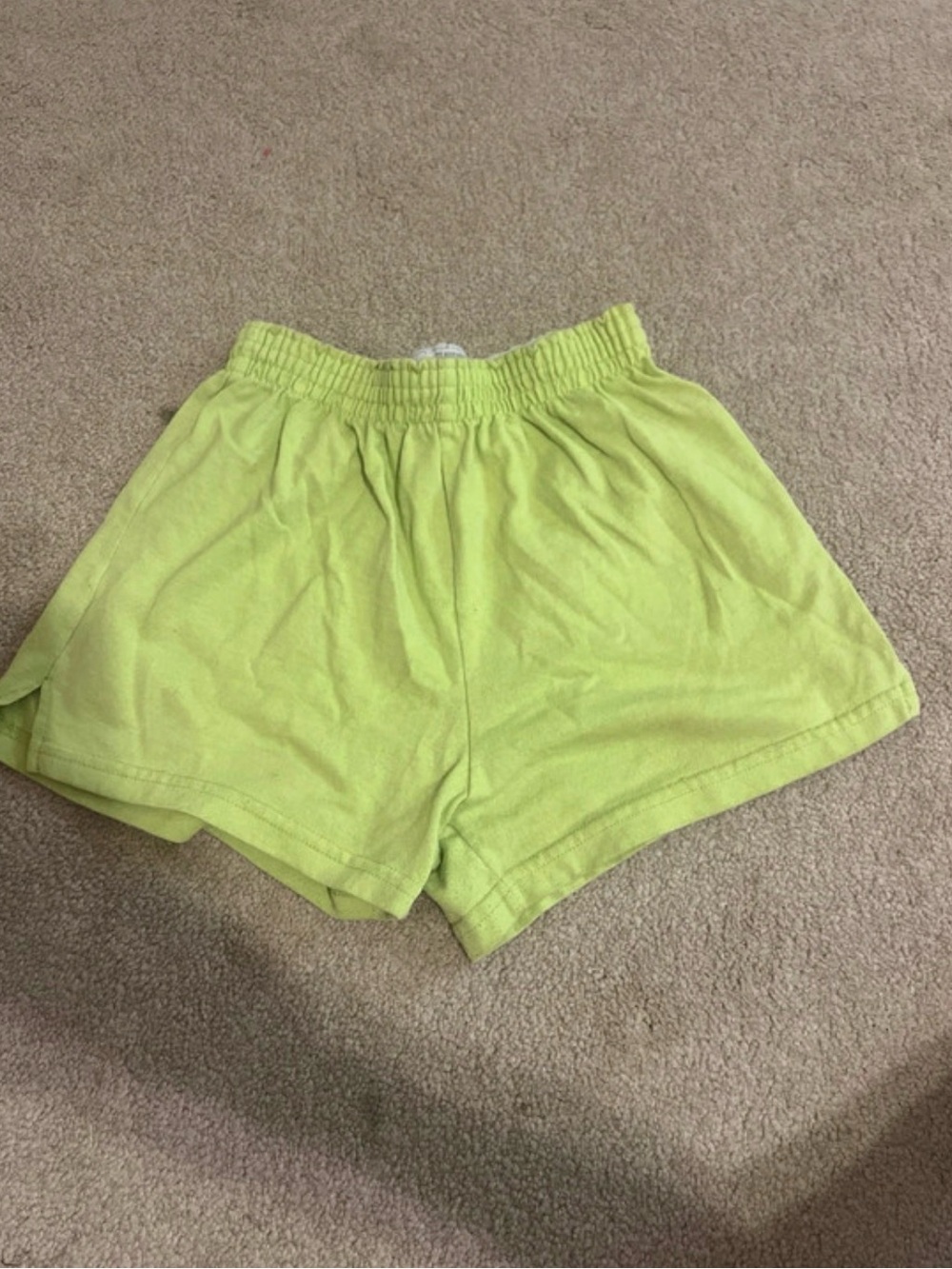 Children’s Lime Green Elastic-Waist Shorts